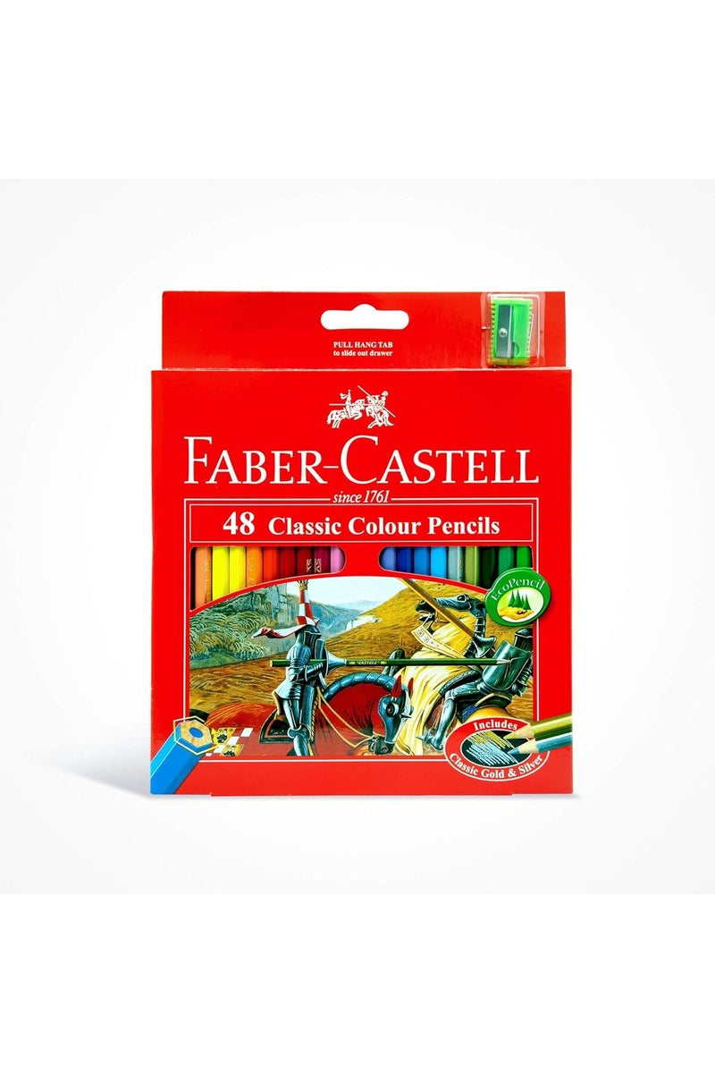 Faber-Castell Classic Colour Pencils, 48 Colors, Cardboard Box - Image 2